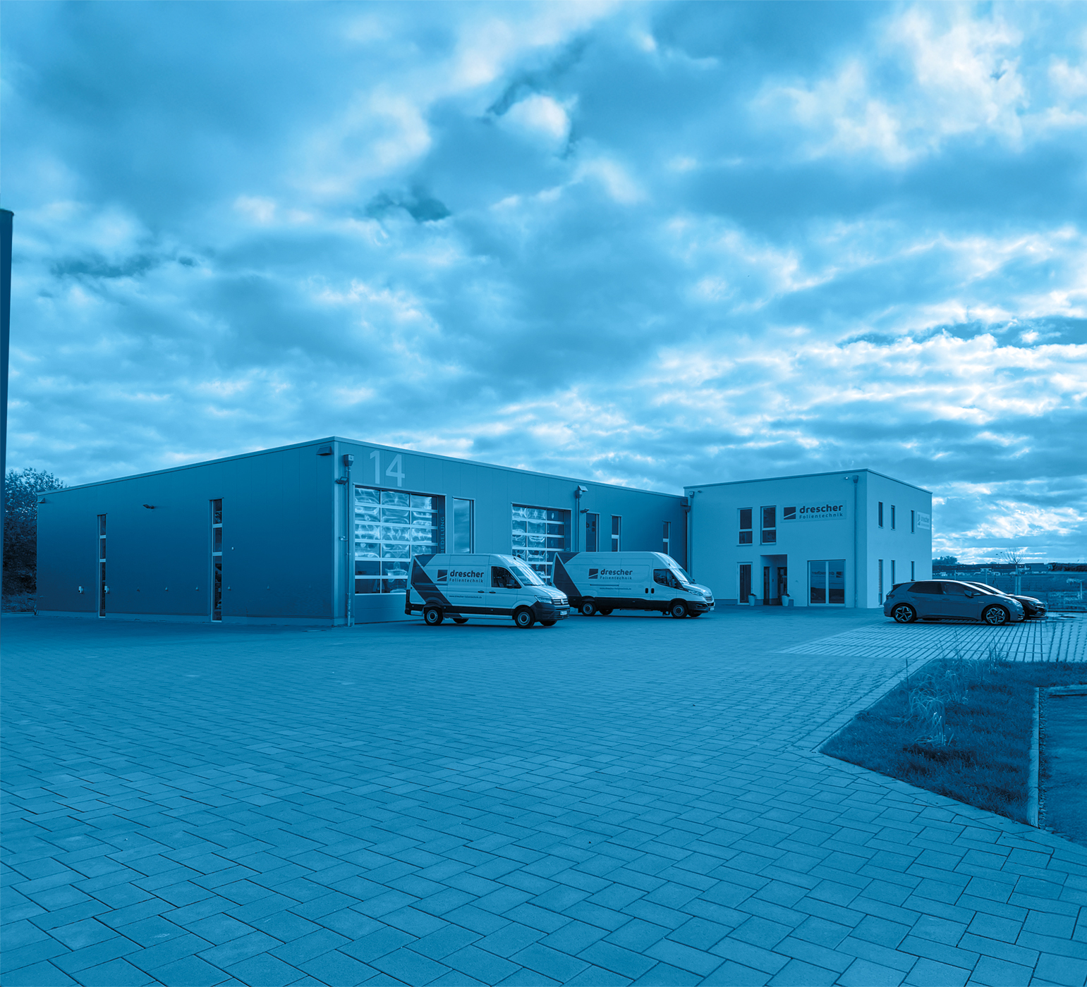 Firmensitz von Drescher Folientechnik in Bellenberg / Neu Ulm – Experten für Werbetechnik und Fahrzeugbeschriftung